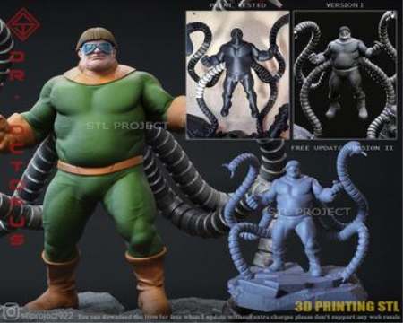 Dr. Octopus Classic – 3D Print Model Dr. Octopus Classic – 3D Print Model