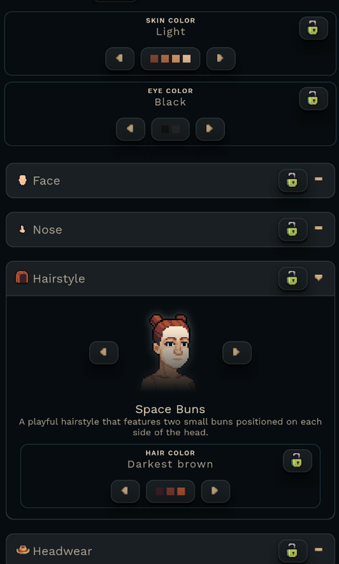 The character creation tool in-game has been improved a lot!