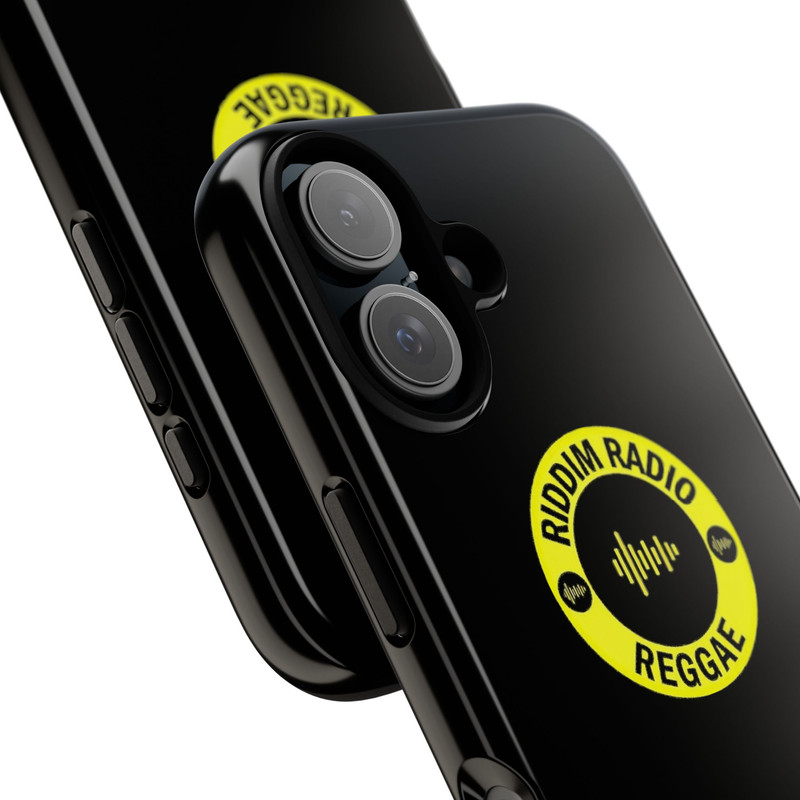 Reggae Riddim Radio Tough Phone Case – Yellow Vinyl Logo