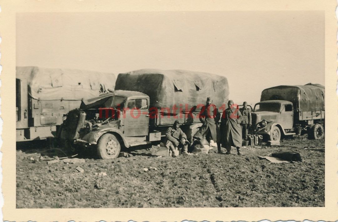 Foto, Fronteinsatz Ari, Im Schlamm am Kubanbrück
