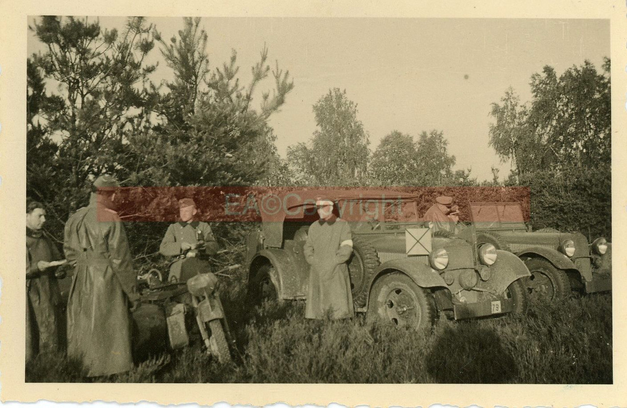 Cabrio PKW Auto Wagen Kübelwagen Krad Melder Sid