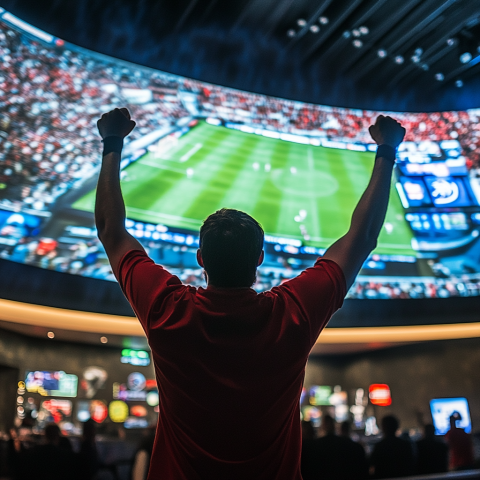 Bollette-Calcio-Gi-Fatte-A-realistic-photo-of-a-fan-celebrating-in-front-80b56424-9f9e-4ac0-a382-db