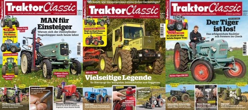 Traktor Classic Magazin No 01, 02, 03 Januar-Mai 2024