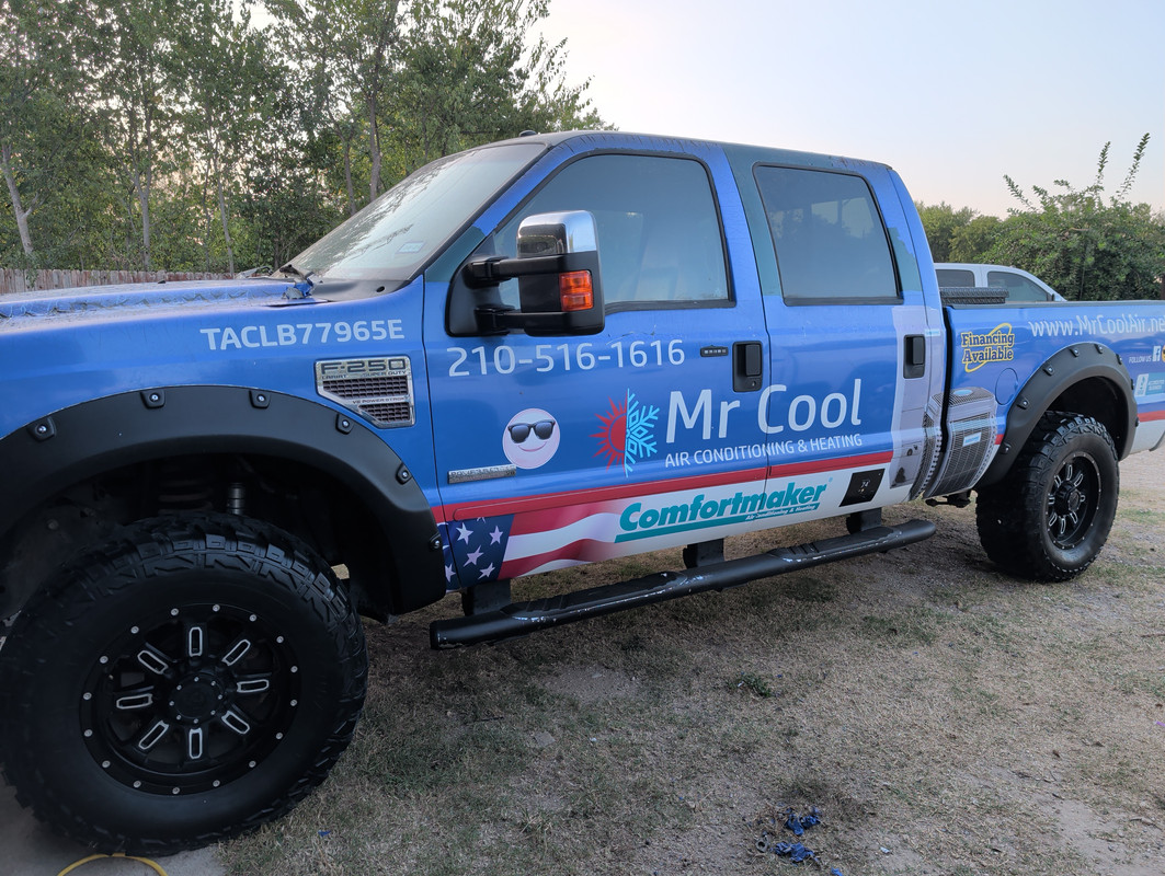Mr Cool Winter Air Truck - San Antonio HVAC Service Vehicle