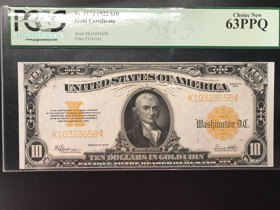 Estados Unidos 10 dolares 1922 certificado de oro IMG-20191207-WA0018