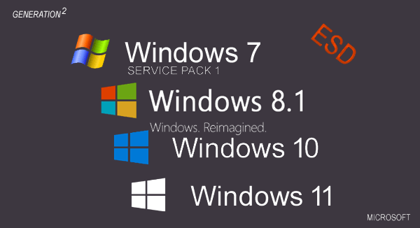 Windows 7 8.1 10 11 AIO (x64) 22H2 PPro ESD en-US October 2022