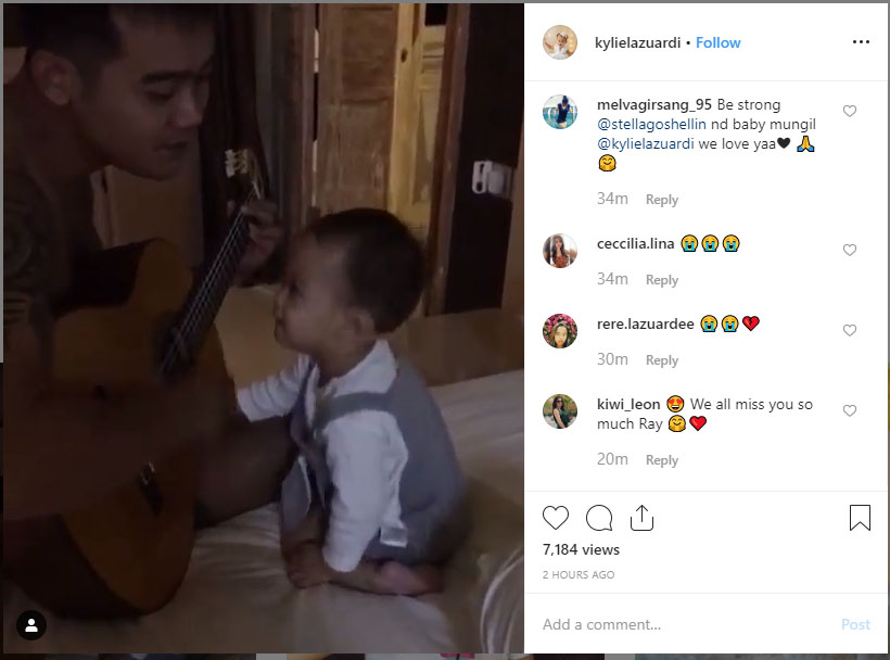 Kebersamaan Raymond William dan sang anak