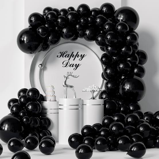 Black Metallic Balloon