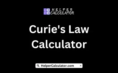 Curie's Law Calculator