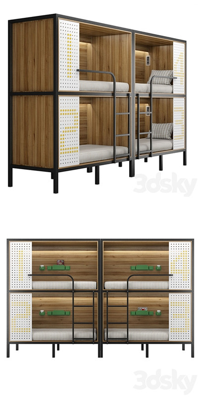 Bunk bed for hostel and dorm