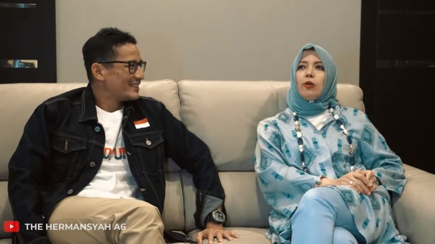 Sandiaga Uno dan Nur Asia menceritakan awal mula membuat kanal Youtube