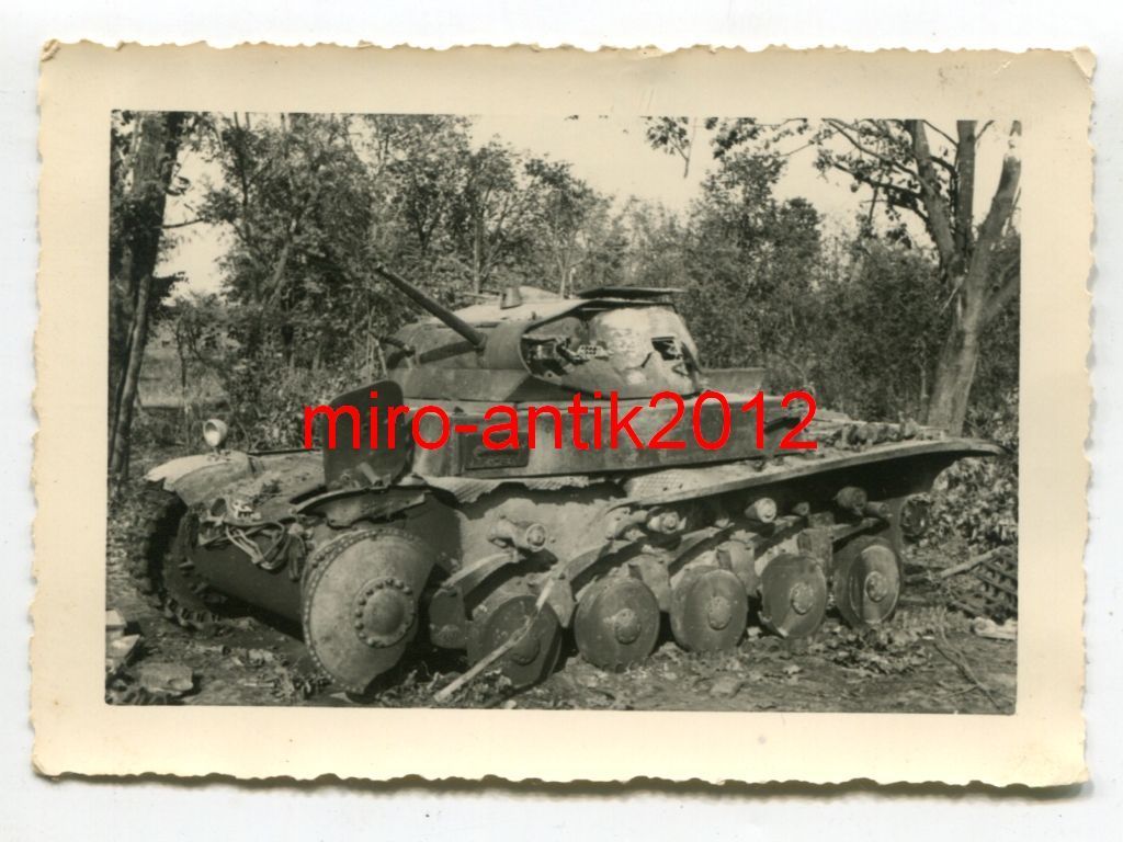 Foto, Panzerregiment 8, Nahaufnahme, zerstörter 
