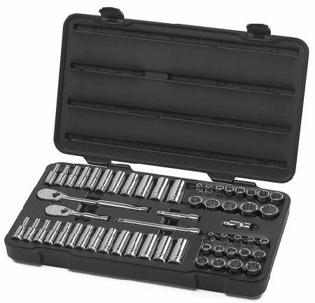 KD Tools 3/8" Drive 57 Piece 12 Point SAE/Metric Socket Set KDT80551