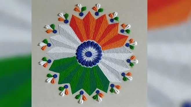 Rangoli Designs for Independence Day