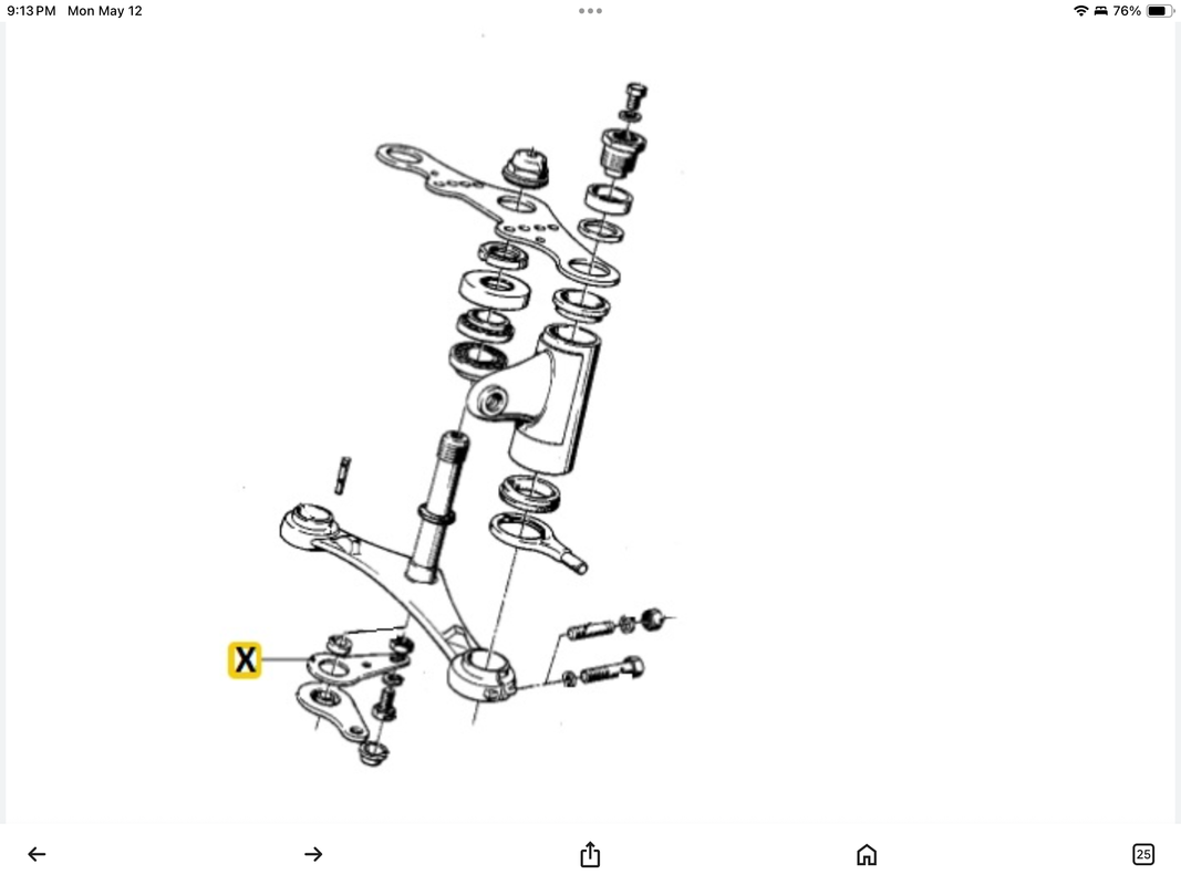 Featherbed steering damper Featherbed steering damper