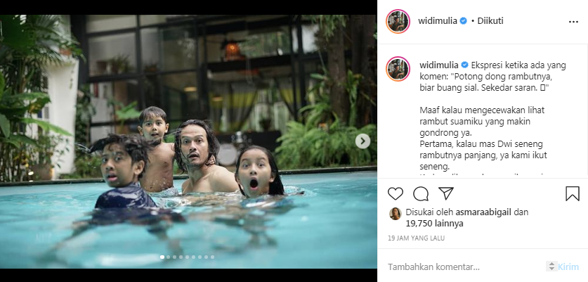 Dwi Sasono bersama anak-anaknya