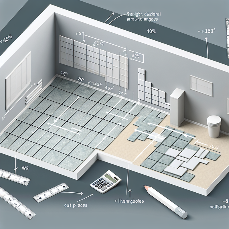 Схема расчета количества плитки: замеры, формулы и запас