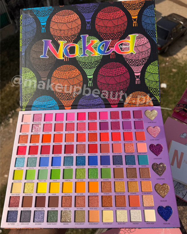 Naked 105 Colours Eyeshadow Matte, Shiny, Glittery all in one.
