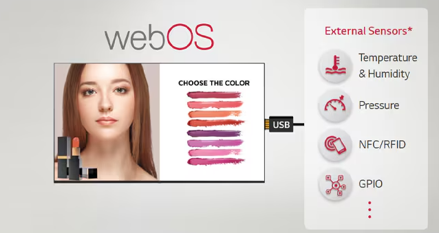 Plataforma LG webOS 6.0 com interface gráfica intuitiva