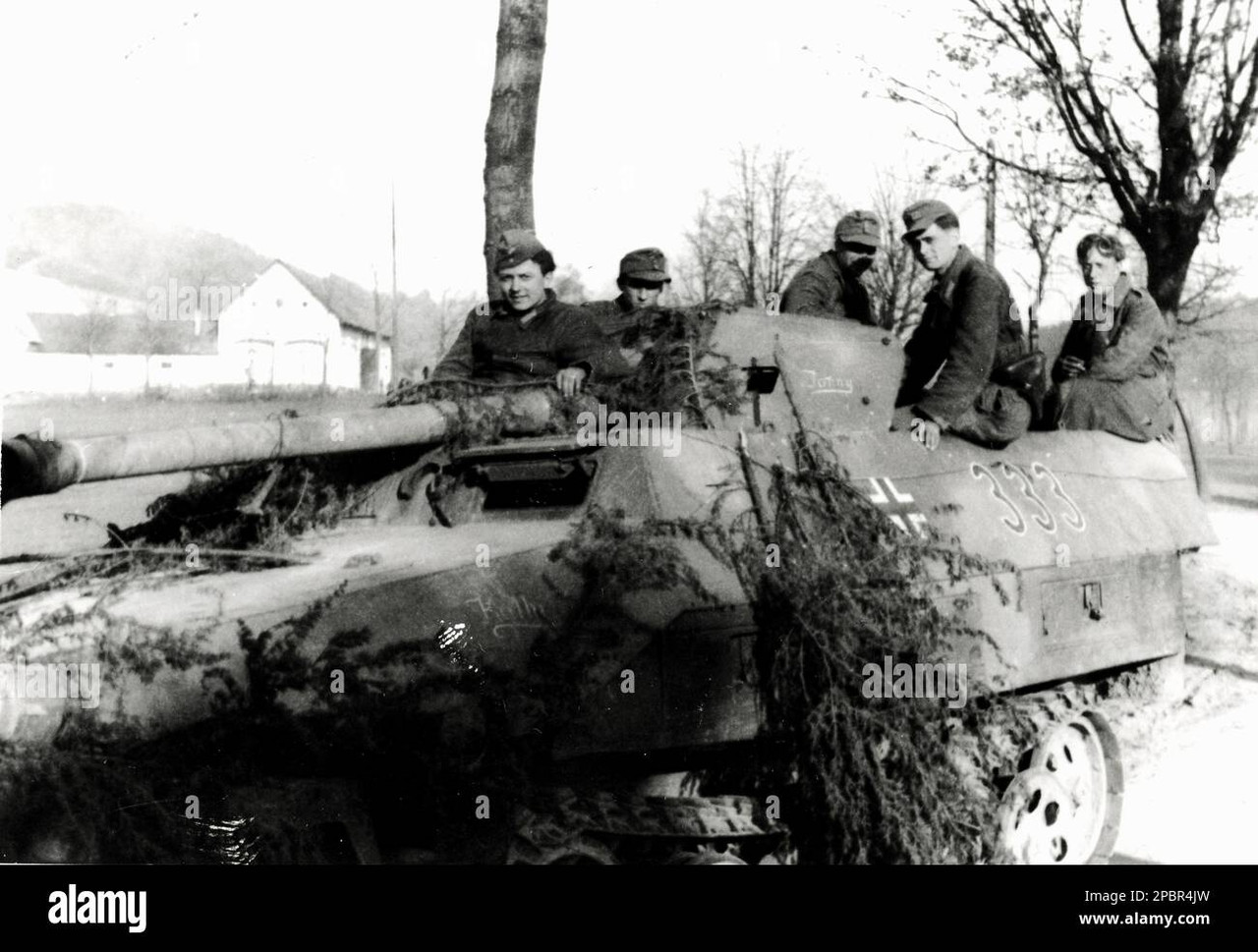 world war two bw photo a rare photo of german sdkfz 25122 german armoured halftrack fitted with a pa