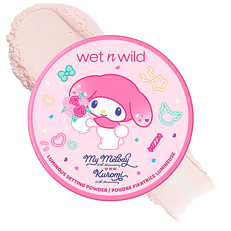 The My Melody setting powder from the my melody 50th anniversary and kuromi 20th anniversary collection