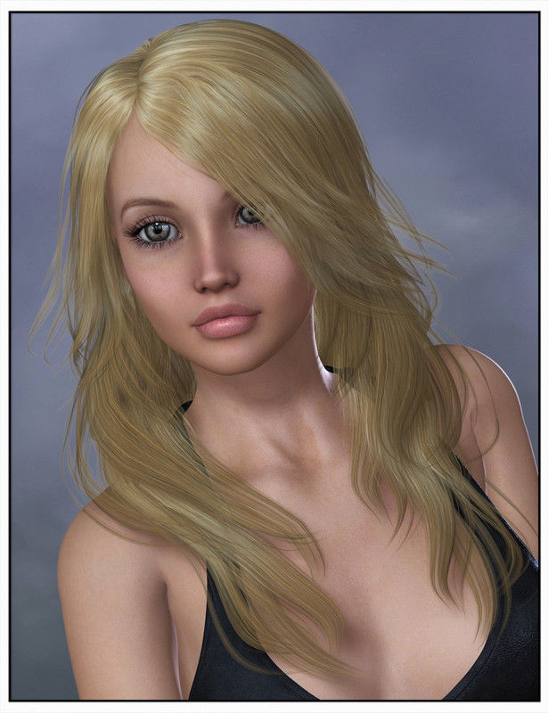 Lilyanne Hair for Genesis 2 Female(s) and Victoria 4 