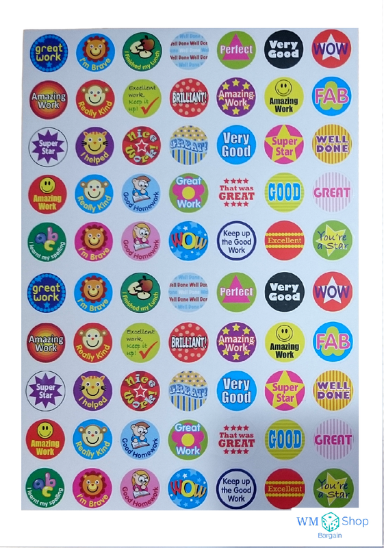 Stationery School Equipment Merit Praise School Teache 280 Childrens Reward Stickers For Kids Motivation Home Furniture Diy