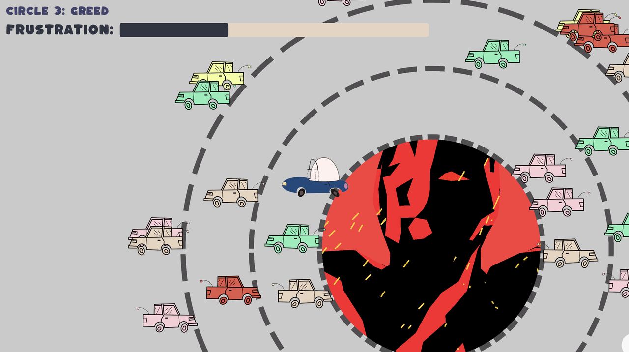Screenshot of Roundabout Hell gameplay