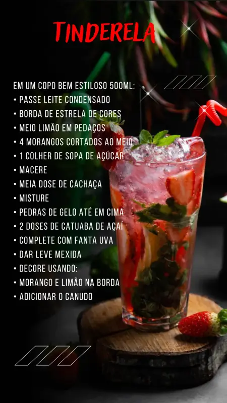 Exemplo de receita de caipirinha 3