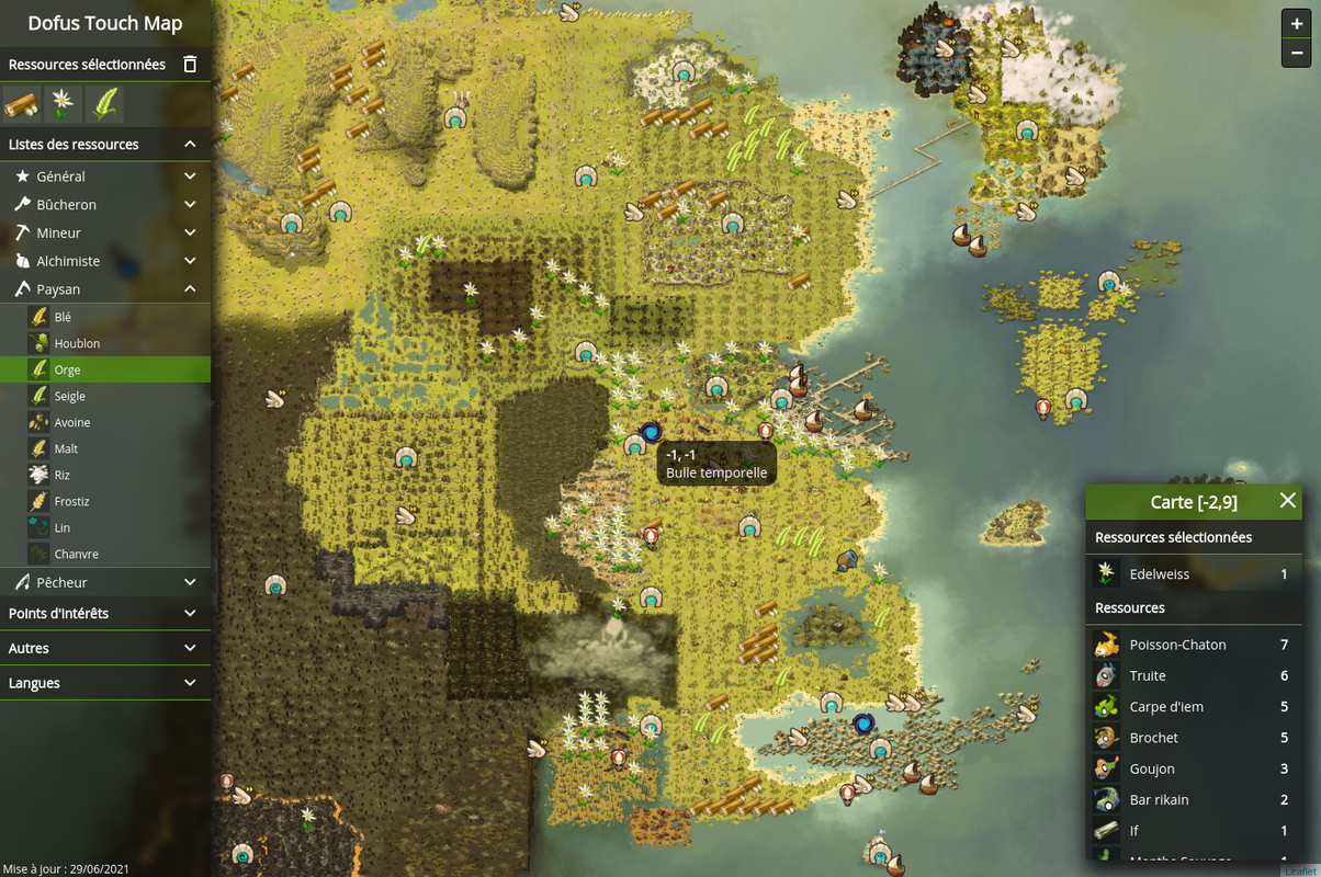 Arriba 36+ imagen carte ressources dofus fr.thptnganamst.edu.vn