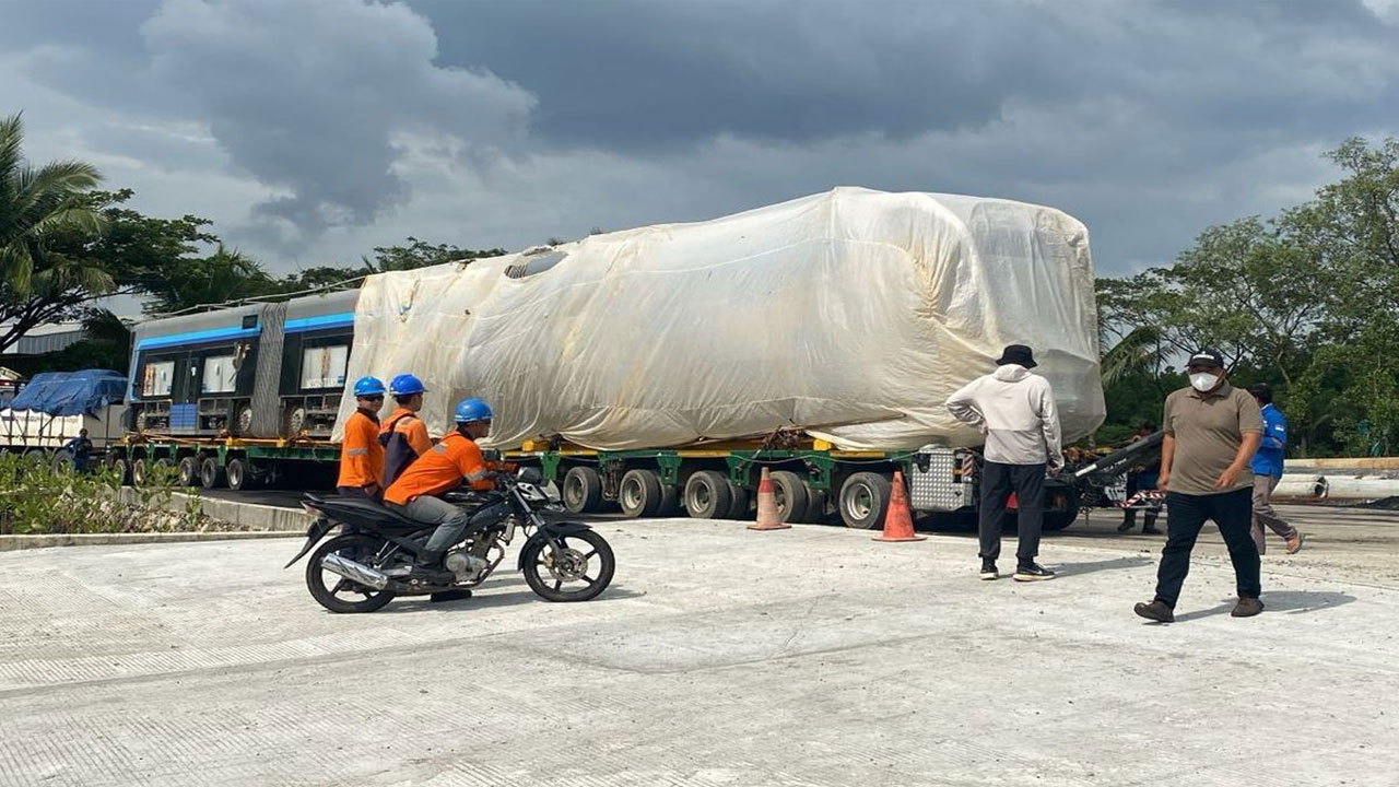 Akhirnya, Kereta Tanpa Rel yang Sempat Mengaspal di IKN Dikembalikan ke China