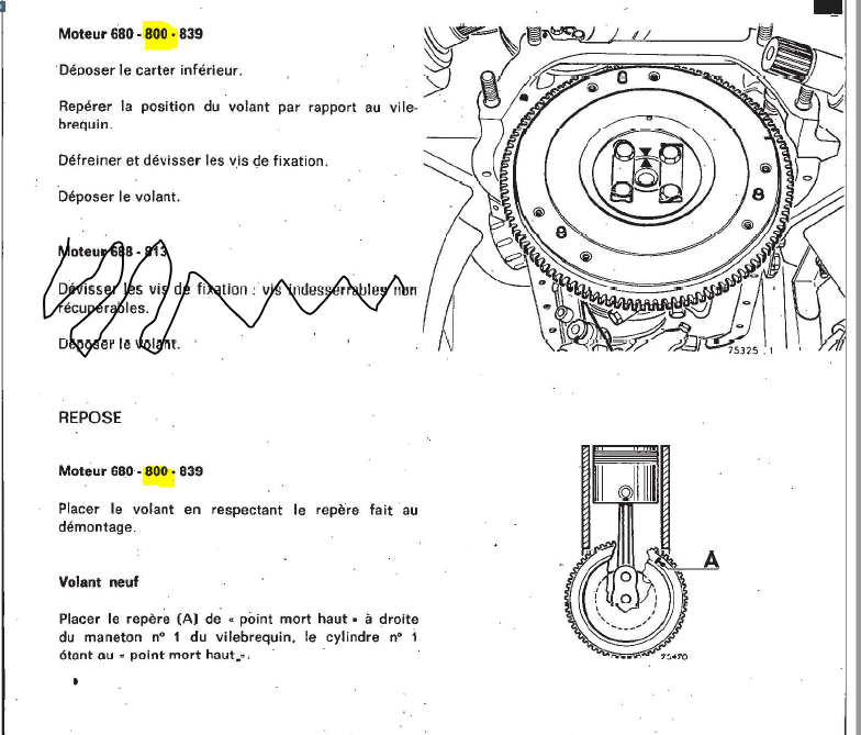 capture demontage volant moteur