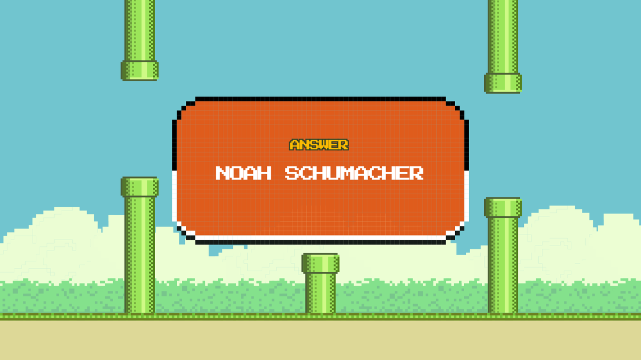 Blue Green Retro Pixel Playful Trivia Game Animated Quiz Presentation