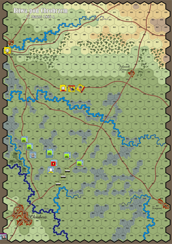 Powstanie Styczniowe 1863Map