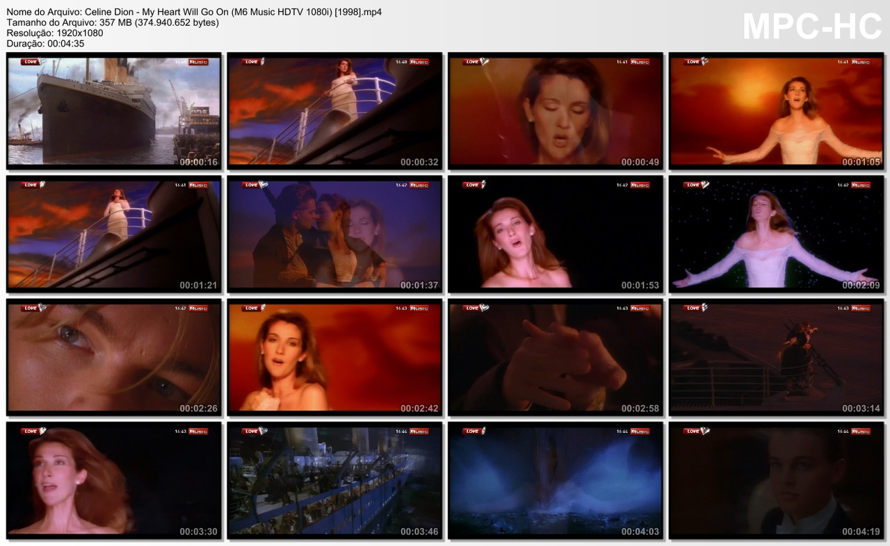 Celine Dion - My Heart Will Go On (M6 Music HDTV 1080i) [1998].ts