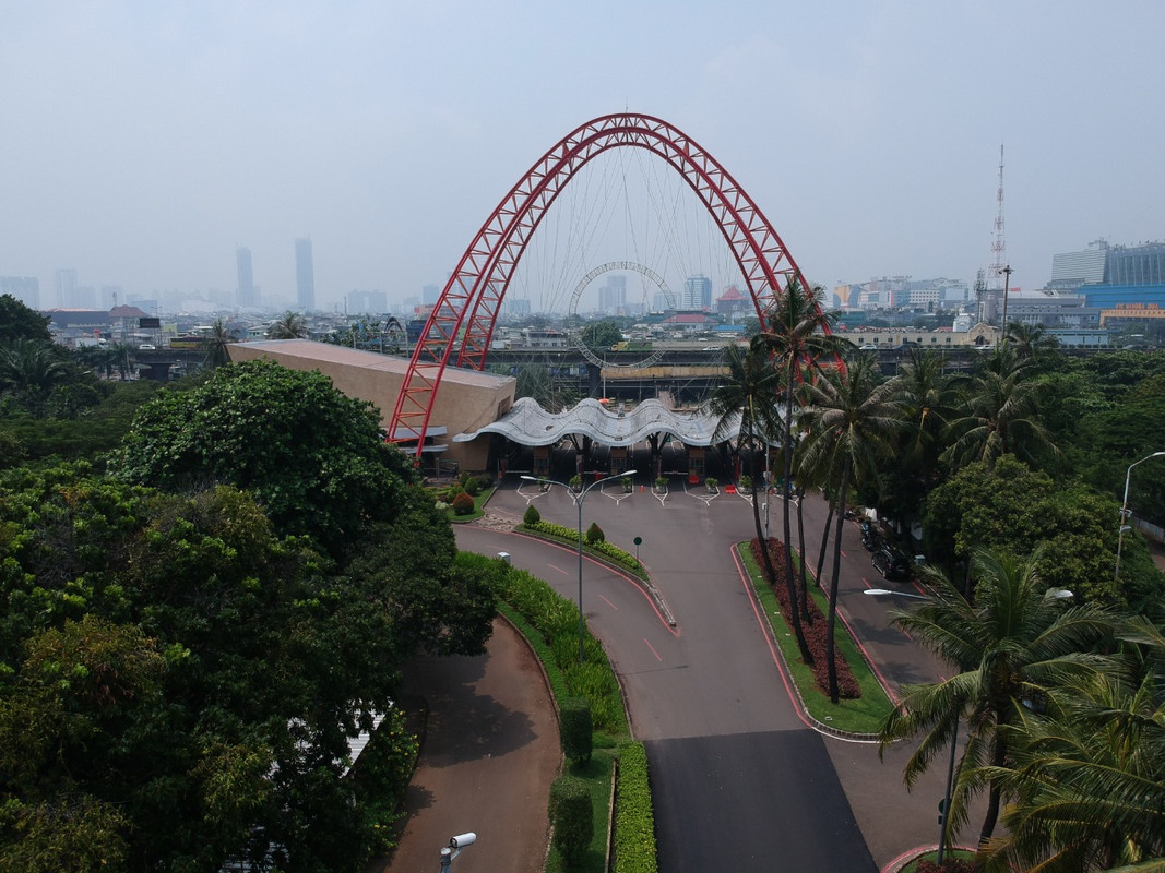 Suasana Dufan saat ditutup sementara akibat virus Covid-19.