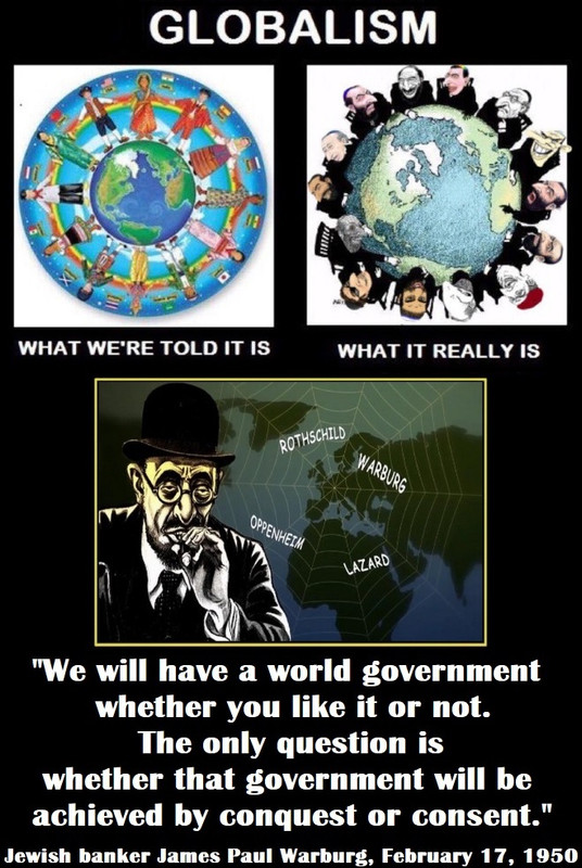 Globalism - What we're told it is - What it really is - world government - Warburg