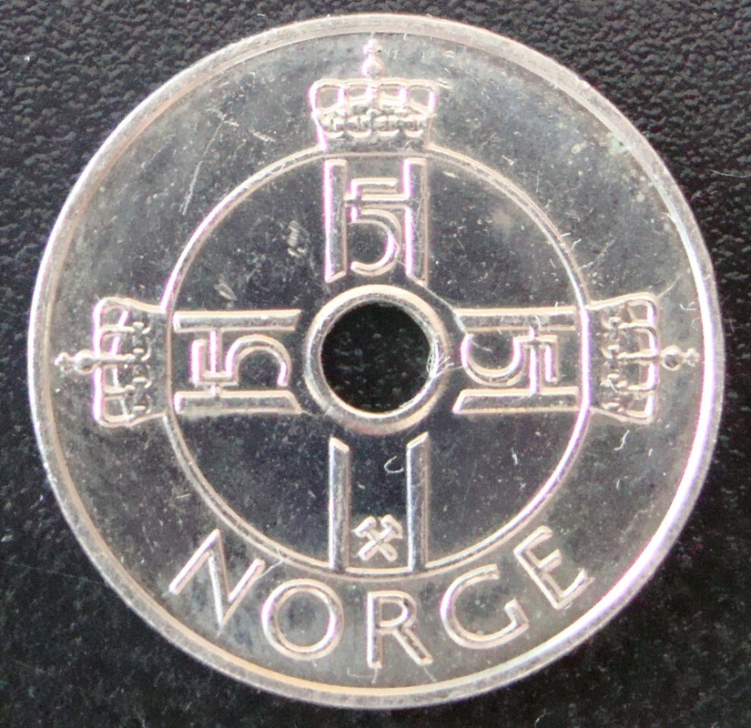 Noruega 1 corona 1998 NOR-1-Corona-2009-anv
