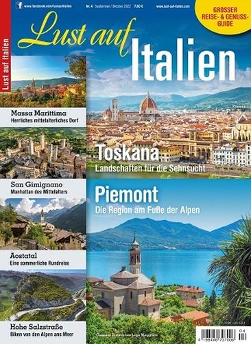 Cover: Lust auf Italien Magazin No 04 September-Oktober 2022 Cover: Lust auf Italien Magazin No 04 September-Oktober 2022