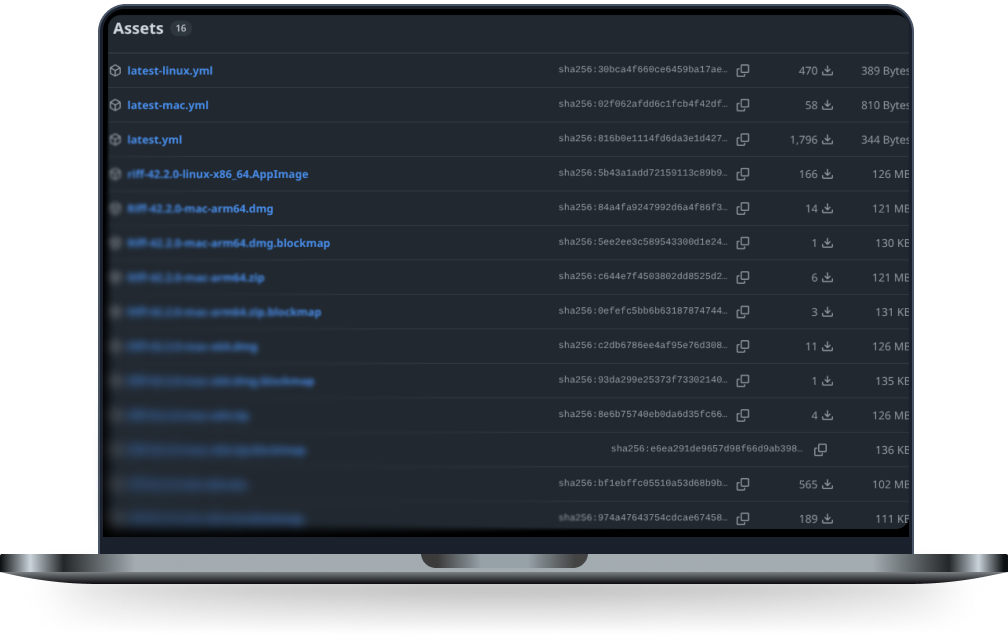 Riff releases on GitHub