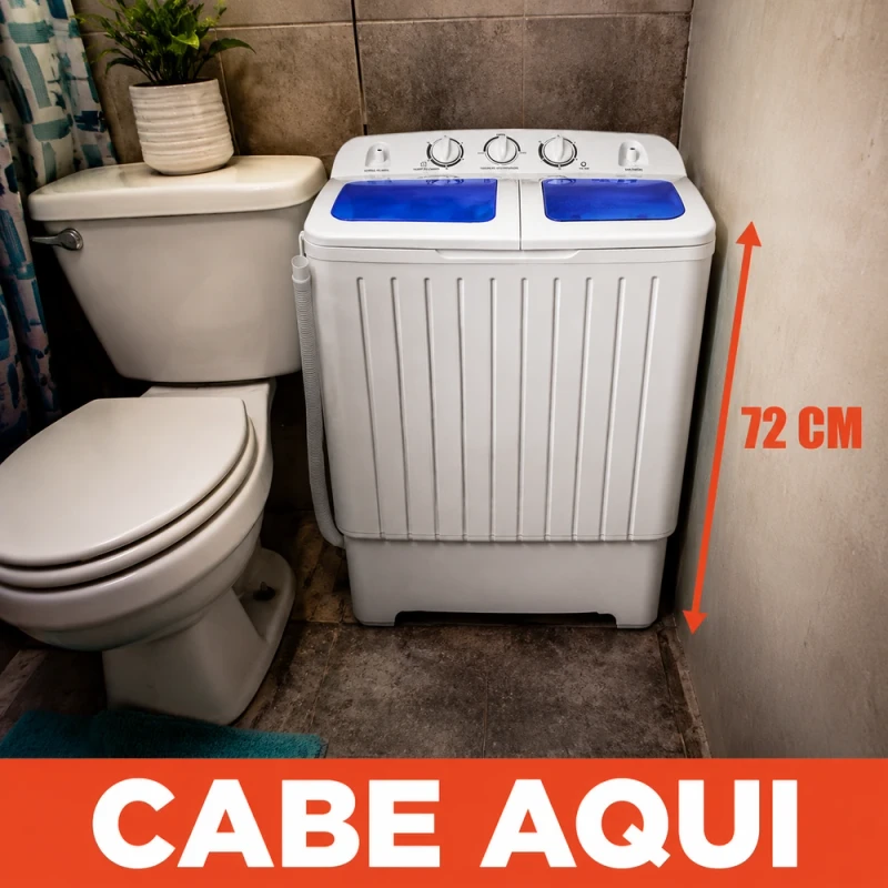 Os três passos de uso da lavadora
