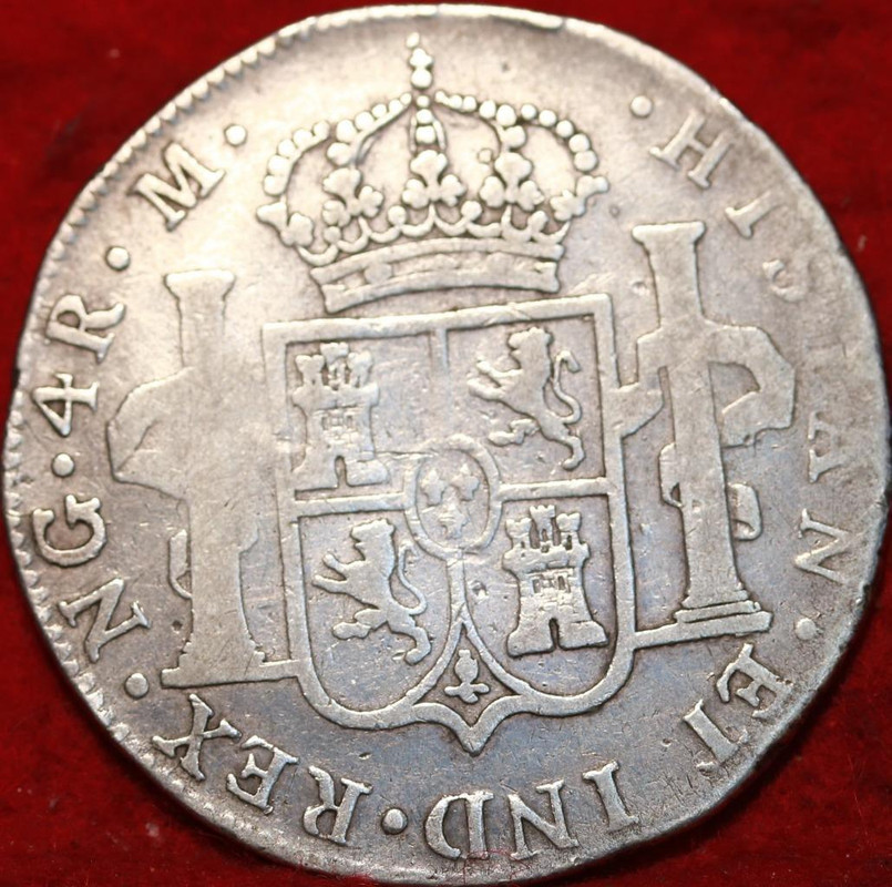 4 reales 1797  guatemala error en fecha ERROR-FE-R
