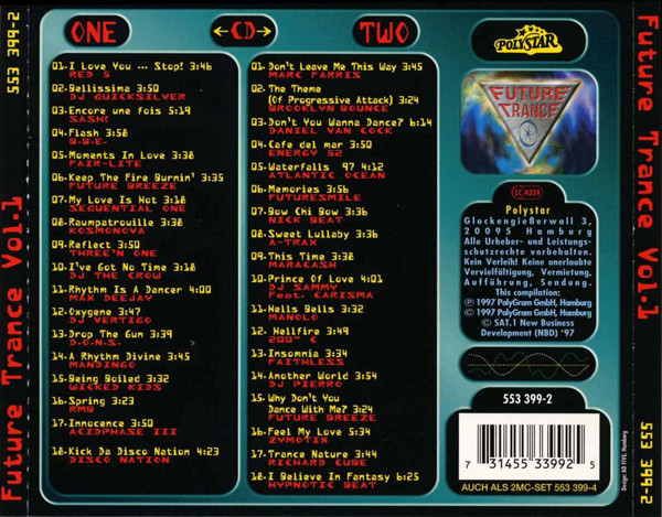 22/01/2023 - Future Trance Vol.1 (2 x CD, Compilation)(Polystar – 553 399-2)  1997 R-265794-1188751244