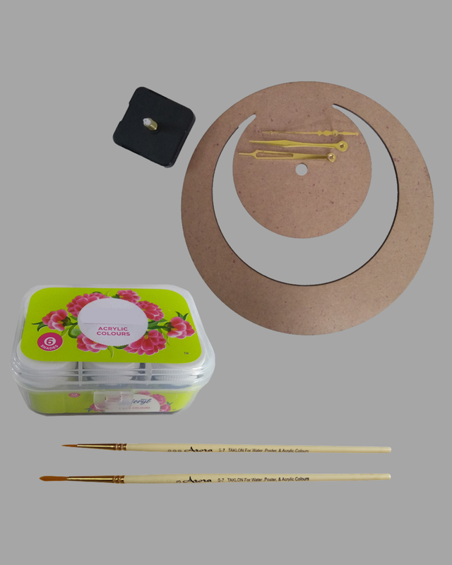 Pop Art on Moon Clock DIY Kit