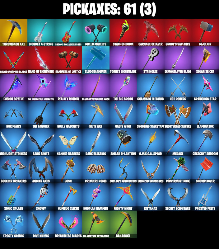 pickaxes comp