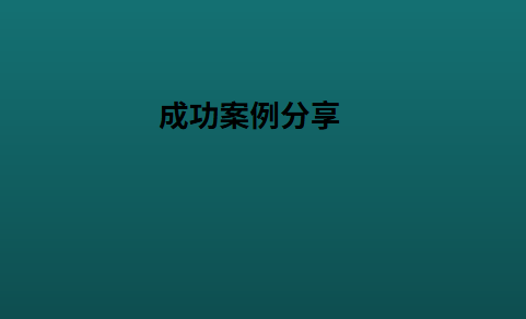 成功案例分享