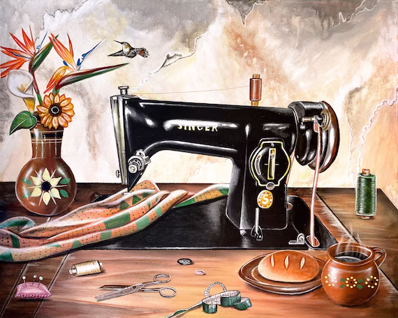 How To Thread An Old Fashioned Singer Sewing Machine