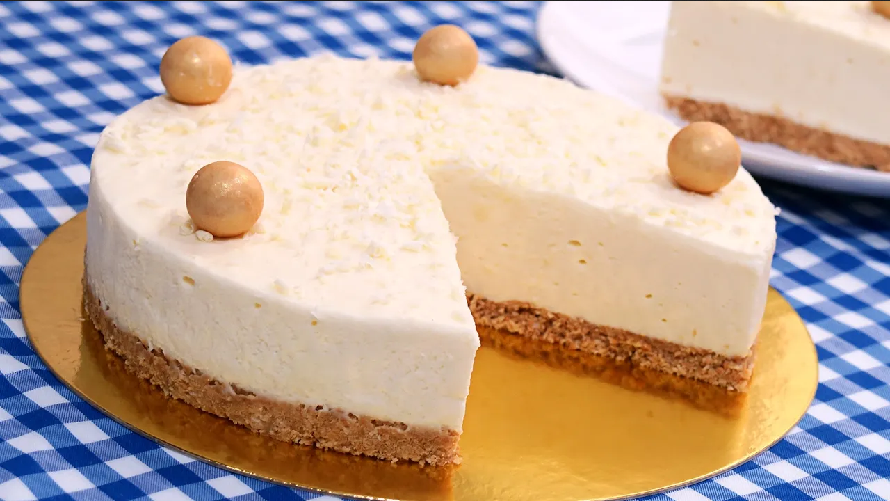¿Qué postre preparar? Haz una tarta de queso con chocolate blanco