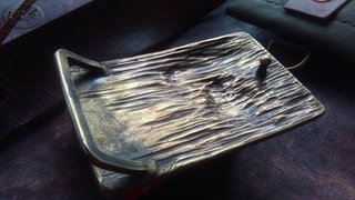 пряжка медведь литая латунь