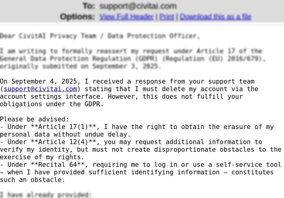 Screenshot-2: Formal Notice